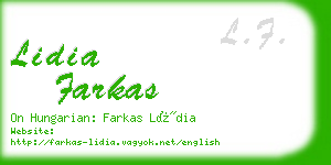 lidia farkas business card